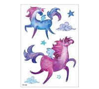 12pcs Autocollants De Tatouage Imperméables De Dessin Animé Pour Enfants Autocollants Pour Enfants Autocollants De Tatouage Temporaire Flamant Licorne M1407