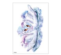 12pcs Autocollants De Tatouage Imperméables De Dessin Animé Pour Enfants Autocollants Pour Enfants Autocollants De Tatouage Temporaire Flamant Licorne M3620