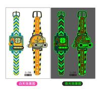 12pcs Autocollants De Tatouage Lumineux Pour Enfants Imperméable Dinosaure Licorne Dessin Animé Montre Lumineuse Autocollants De Tatouage M7407