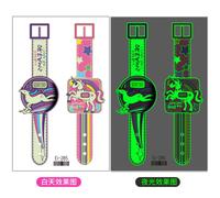 12pcs Autocollants De Tatouage Lumineux Pour Enfants Imperméable Dinosaure Licorne Dessin Animé Montre Lumineuse Autocollants De Tatouage M431