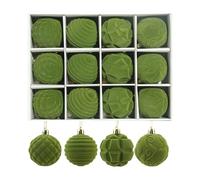 12pcs Baubles de Noël, 6cm Boules d'arbre de Noël à l'épreuve des décorations, décorations suspendues de Noël pour l'arbre de Vacances et la décoration de la Maison