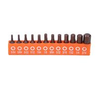 12pcs bits hexagonaux Set Imperial 1/4 tige pour le tournevis électrique de forage 25 mm avec support de rangement pour plusieurs scénarios décoration de la maison, etc.
