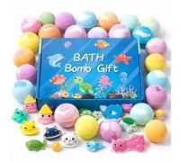 12PCS Bombe de Bain Enfant avec Surprise Zodiaque Chinois, Bath Bomb Gift Set Coloré et Parfumé, Boule pour le Bain avec Surprise Jouet à l’Intérieur, Formule Douce pour Garçon et Fille (B)