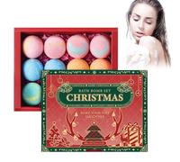 12Pcs Bombes de Bain pour Enfants,Bombes de Bains Moussantes Organiques Naturelles,Faites à la Main, Hydratantes,Noël Anniversaire Cadeaus pour les Garçons et les Filles