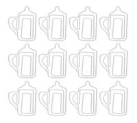 12Pcs Bottle Shaped Metal Paper Clips Colorful Stationery Supplies for School Office Organizing Documents Bookmarking 3x3.5cm 1.2x1.4in