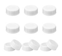 12pcs Bouchons Étroits pour Biberons Dr Brown, Sans BPA Bouchons Voyage Anti-Fuites Couvercles Rangement pour Biberons avec Joint d'Étanchéité Pièces Rechange pour Medela Ameda (Blanc)