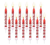 12pcs Bougies d'Anniversaire Pixelisées, Torches Pixelisées Créatives Décorations de Gâteaux sur le Thème des Dessins Animés pour Anniversaire Remise de Diplôme Mariage Célébration