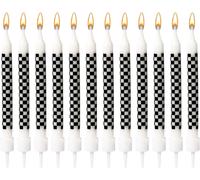 12pcs Bougies D'anniversaire Sur Le Thème Des Voitures De Course, Bougies D'anniversaire L'anniversaire Les Décorations De Gâteaux Les Cadeaux La Fête Prénatale Les Enfants Les Garçons[Z5922]