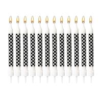 12pcs Bougies d'Anniversaire Sur le Thème des Voitures de Course, Bougies d'Anniversaire l'Anniversaire les Décorations de Gâteaux les Cadeaux la Fête Prénatale les Enfants les Garçons