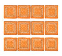 12pcs Cashew Flower Print Headscarf Large Square Head Scarf Fashion Bandana Headscarf for Outdoor Activity Colorful Bandana Head Scarf