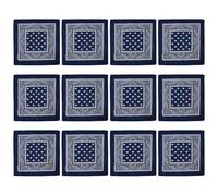 12pcs Cashew Flower Print Headscarf Large Square Head Scarf Fashion Bandana Headscarf for Outdoor Activity Colorful Bandana Head Scarf