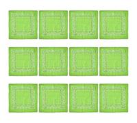 12pcs Cashew Flower Print Headscarf Large Square Head Scarf Fashion Bandana Headscarf for Outdoor Activity Colorful Bandana Head Scarf