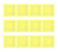 12pcs Cashew Flower Print Headscarf Large Square Head Scarf Fashion Bandana Headscarf for Outdoor Activity Colorful Bandana Head Scarf