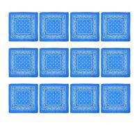 12pcs Cashew Flower Print Headscarf Large Square Head Scarf Fashion Bandana Headscarf for Outdoor Activity Colorful Bandana Head Scarf