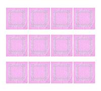 12pcs Cashew Flower Print Headscarf Large Square Head Scarf Fashion Bandana Headscarf for Outdoor Activity Colorful Bandana Head Scarf