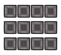 12pcs Cashew Flower Print Headscarf Large Square Head Scarf Fashion Bandana Headscarf for Outdoor Activity Colorful Bandana Head Scarf