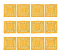 12pcs Cashew Flower Print Headscarf Large Square Head Scarf Fashion Bandana Headscarf for Outdoor Activity Colorful Bandana Head Scarf