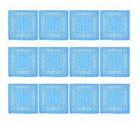 12pcs Cashew Flower Print Headscarf Large Square Head Scarf Fashion Bandana Headscarf for Outdoor Activity Colorful Bandana Head Scarf