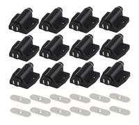 12pcs Catteur magnétique Cattre à lourds Cattre magnétique Armoire avec vis Abs Push pour ouvrir l'armoire Push Release pour le tiroir de meubles, pour ouvrir la quincaillerie