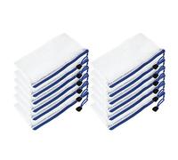 12pcs Chemise Paquet Portefeuille Pochette en PVC Zip Document Dossier A6 /PVC School Office A6 Magazine Document File Zippy Closure Folder Holder Bag A6-Blanc