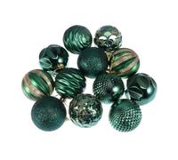12pcs Christmas Balls Ornaments, Glitter Xmas Pendant for New Year Festive Party Décor Décorations à Paillettes