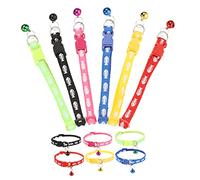 12pcs Colliers pour Animaux de Compagnie à imprimé de Poisson avec Chien décoratif réglable et Collier de Chaton Accessoire de Chat ménagers Doux pour Un Ajustement Confortable