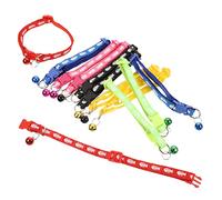 12pcs Colliers pour Animaux de Compagnie résistants aux usures et Chaton avec Motif Bell Fishbone Accessoire pour Animaux de Compagnie Stracts de Cou Confortables pour Les Chiots et Les Chats