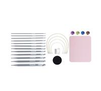 12Pcs Crochet Interchangeable avec Câble 3.0mm-10mm Crochet Tunisien Crochet Tunisien Afghan Aiguille à Tricoter Outil de Tricot avec Câbles