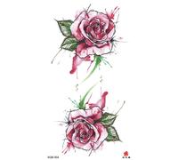 12pcs Croquis Noir Et Blanc Fleur Autocollants De Tatouage Petits Bras Complets Autocollants De Tatouage Étanche Tatouage Décalcomanies Bras Tatouage Autocollants M1816