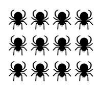 12pcs Décoration Cupcakes Chauve Souris, Décorations Cupcakes Haut Gamme Amusantes pour Gâteaux d'Anniversaire pour Décoration Fête Thème d'Halloween (Black3, 6x5.47cm)