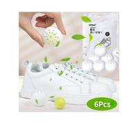 12pcs Deodorizer Freshener Balls for Shoes Multifunction Jasmine Scent Fresheners Footwear Shoe Closet Toilet Deodorization
