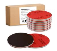 12Pcs Disque Abrasif 150mm, Kit Cale à Poncer Grain 1200-1500, Papier à Poncer Sec et Humide Éponge de Ponçage pour Bois, Métal, Meubles, Modèle de Construction