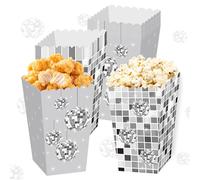 12pcs douze sacs cadeaux fête disco boules pastel contenants pop corn | 12pcs douze sacs cadeaux fête disco boules pastel contenants pop corn friandises accessoires seventies pour mariage
