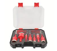 12Pcs Drill Bits Set 6-35mm Hole Saw Kit for Glass Ceramic Tile and Marble (Dry Drilling)