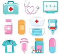 12pcs Drôles Notes Adhésives Infirmière Sticky Notes,Blocs-Notes Autocollants À Thème Médical Pour Enregistrements,Cadeaux Infirmières Pads Mémo Pour L'hôpital,L'école,Bureau