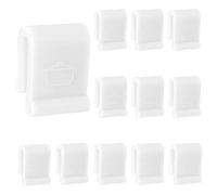 12pcs Dutch Oven Lid Protector Clips, Épais Protecteurs d'Ustensiles de Cuisine Clips de Protection de Pare-Chocs Clips de Rechange pour Casseroles pour Présentation et Rangement (Blanc)
