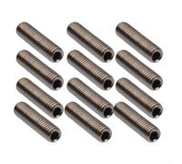 12Pcs Electric Guitar Saddle Height Screws 3x8mm Rust-Resistant | Sturdy Metal, Burr-free Threads, For Electric Guitar pour bridge Repair, Stable And pour durable, 3x8mm Size