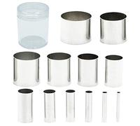 12PCS Emporte Piece Rond Cercle Patisserie Emporte pièces Cuisine pour Biscuits Pâtes à Sucre Gâteaux Emporte Piece Biscuit Cookie Cutter