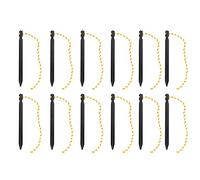 12pcs en Alliage d'aluminium à Trois Bords léger pieux de Tente avec Cordes de Traction, Noir pour randonnée, Camping, hamacs et auvent
