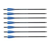 12pcs Flèches d'arbalète en Carbone Mixte 18" 20" 22" Boulons d'arbalète Flèches pour Arbalète pour la Pratique de la Chasse et du Tir à l'arc(Bleu, 20")
