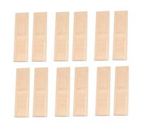 12pcs House House Volets Classiques en Bois Mini 1 12 échelles de Maison de Maison poupée 4.5x1, 3x0, 2 Pouces Fentures poupées Bricolage drôles Meubles pour Enfants