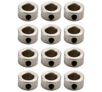12pcs Jauge de Profondeur pour Forets 8mm Foret Profondeur Colliers de Serrage pour Profondeur de Perçage, Anneaux de Butée 8mm en Acier Durable, Accessoires pour Assemblage Précis avec Chevilles