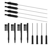 12pcs Kit de Nettoyage pour Prothèses Auditives, Outils de Nettoyage pour Prothèses Auditives Comprenant un Nettoyant pour Évent une Brosse de Nettoyage pour Utilisateurs d'Appareils Auditifs