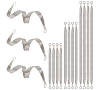 12pcs Kit de Sangles de Masse pour Automobile, Sangle Mise à la Terre Universelle Moteur fil Terre Tressé en Cuivre Étamé pour la Plupart des Voitures (3 Tailles)