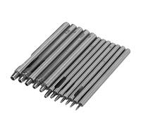 12PCS Leather Hole Punch Cutter Set, Professional Hollow Hole Punch Tool with 0.5-5mm Sizes, Steel Leather Punch Tool for Watch Bands Belts DIY Crafting and Home Repair