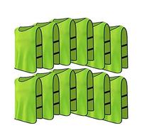 12pcs / Lot de Chasuble Gilet de Sport Adultes Maillots Veste Survêtement d'Entraînement Respirant pour Hommes Femmes pour Football Basket-ball Rugby