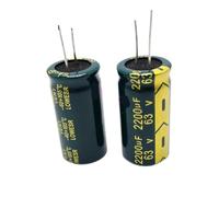 12pcs/lot H074 high frequency low impedance 63V 2200UF aluminum electrolytic capacitor size 18 * 35 2200UF 63V 20% NWPNLXEA