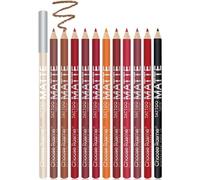 12pcs Lot Set 12 Colors Professional Lipliner Makeup Waterproof Lip Liner Pencil