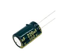 12pcs/lot T38 high frequency low impedance 100v 220UF aluminum electrolytic capacitor size 13 * 20 220UF 20% NWPNLXEA