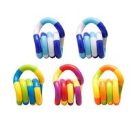 12PCS Main Tangle Toy, Jouet de Décompression Torsadé, Fidget Twister Toys, Aide à Soulager Le Stress Et l'Anxiété, Convient Aux Adultes Et Aux Enfants (5PCS)